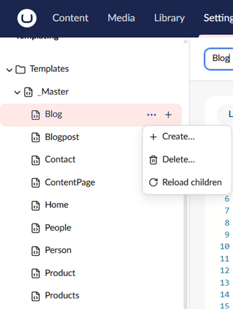 Removing templates from the Backoffice